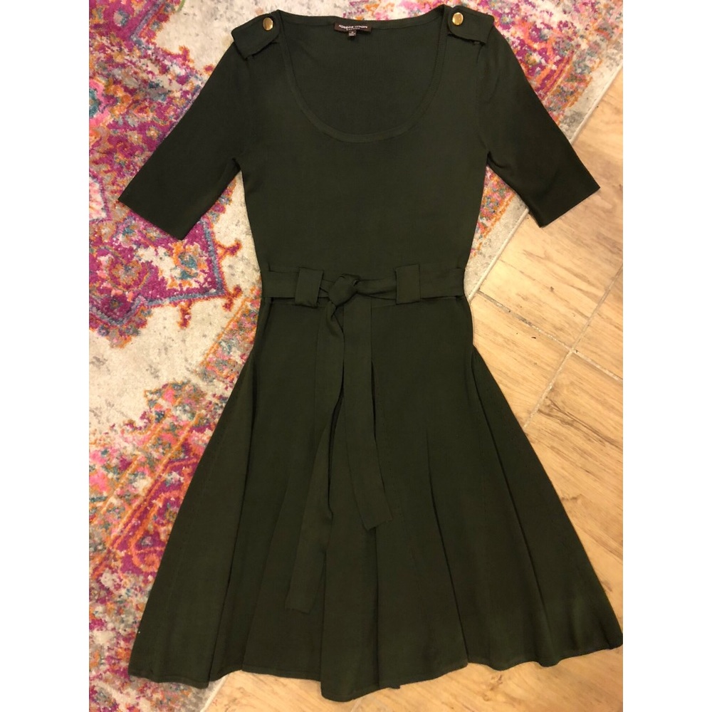 Adrienne Vittadini Olive Green Dress